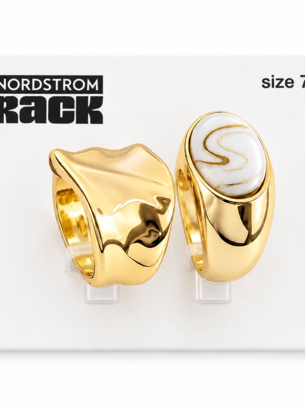 Nordstrom Rack Gold Tone Sculptural Ring Size 7